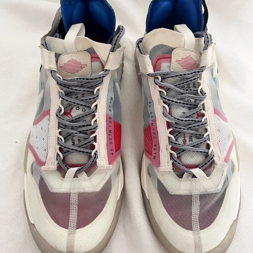 Nike Jordan Delta breath tech white mesh sneakers men’s 9 - Picture 7 of 8